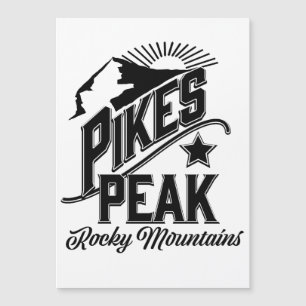 Pikes Peak montagnes rocheuses art Vintage