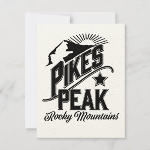 Pikes Peak montagnes rocheuses Art vintage