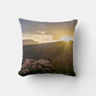 Pikes Peak Sunset Haze Coussin