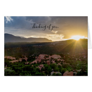 Pikes Peak Sunset Haze Penser De Vous Carte