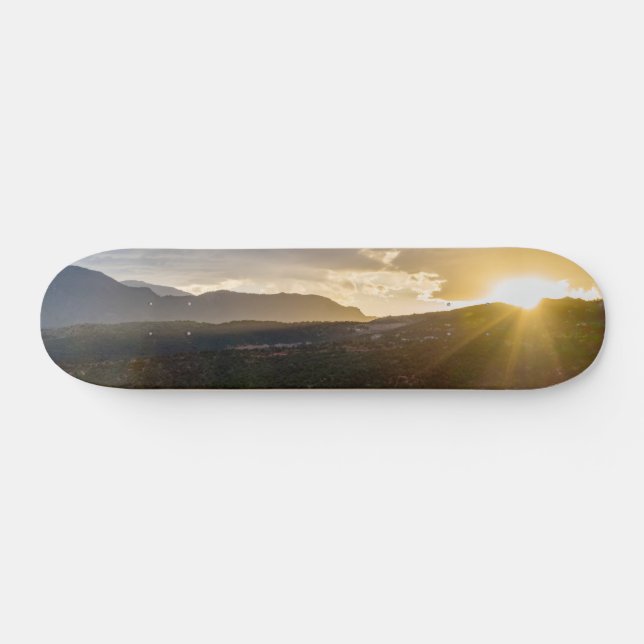 Pikes Peak Sunset Haze Skateboard (Horz)