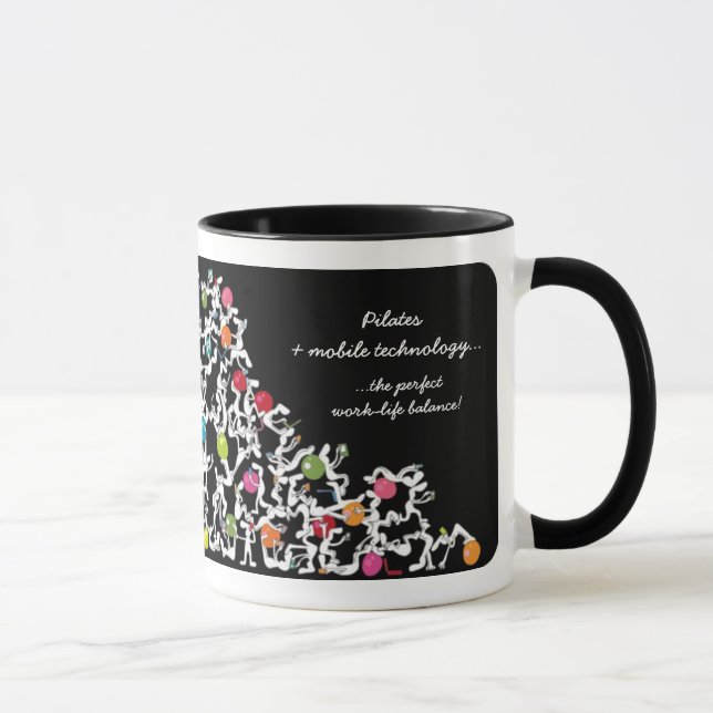 Pilates avec la tasse mobile de technologie, noire (Droite)