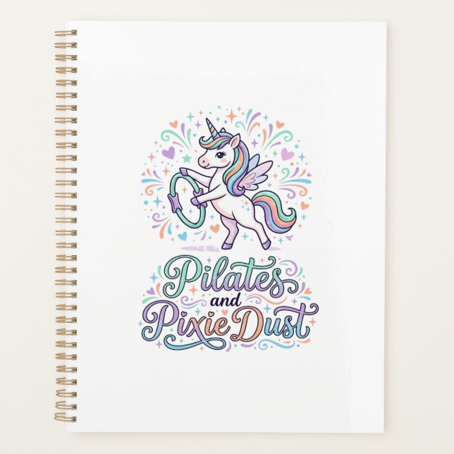 Pilates de Licorne et Poussière de Fée sur Fond Bl (Devant)