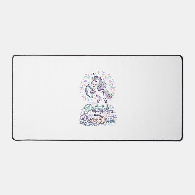 Pilates de licorne et poussière de fée sur fond bl (Recto)