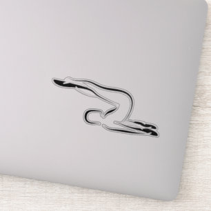 Pilates pose autocollant