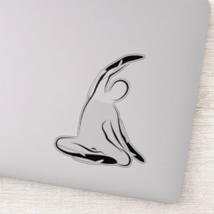 Pilates pose autocollant