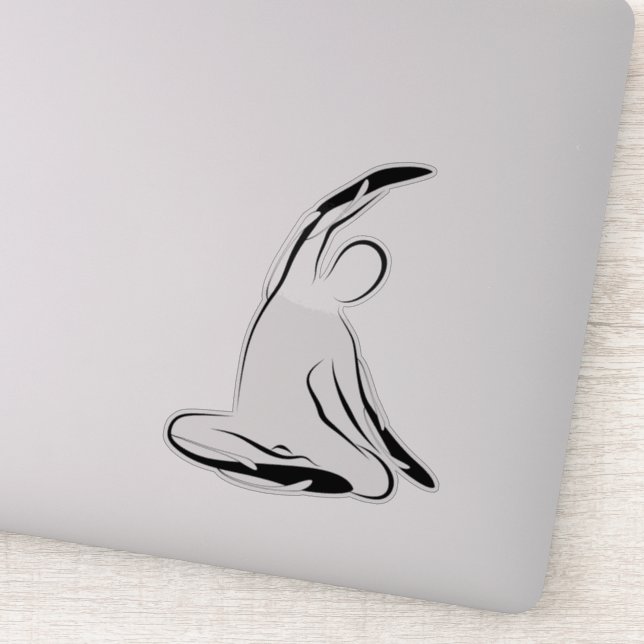 Pilates pose autocollant (Détail)