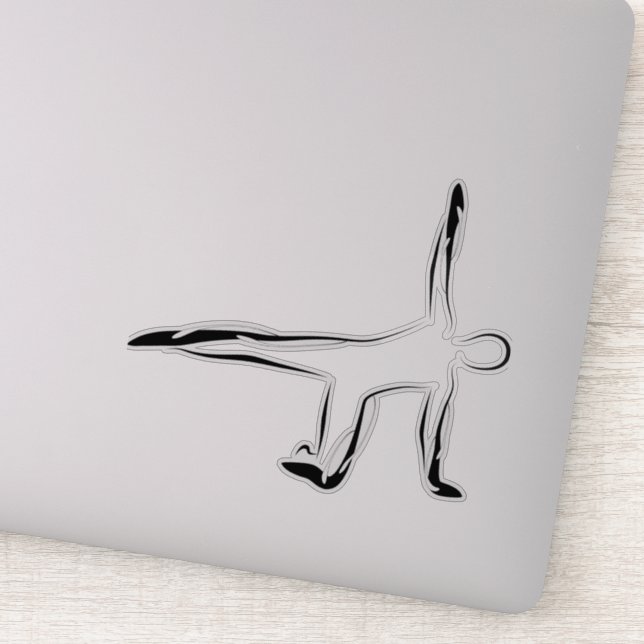Pilates pose autocollant (Détail)