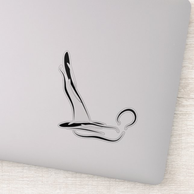 Pilates pose autocollant (Détail)