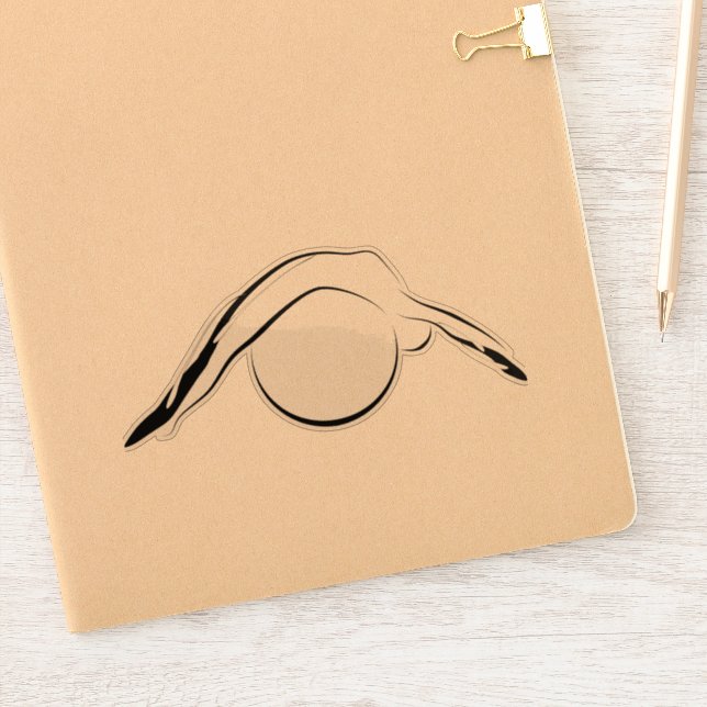 Pilates pose autocollant (Carnet)