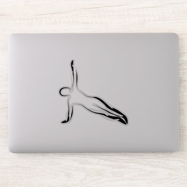Pilates pose autocollant (Ordinateur)