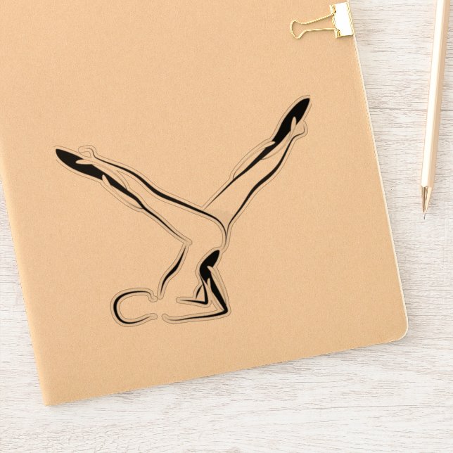 Pilates pose autocollant (Carnet)
