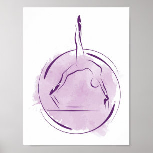 Pilates pose poster