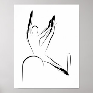 Pilates pose poster