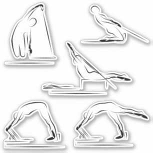 Pilates Stickers Papier à lettres