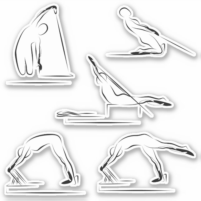Pilates Stickers Papier à lettres (Devant)