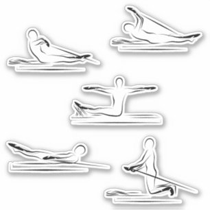 Pilates Stickers Papier à lettres