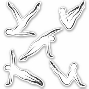 Pilates Stickers Papier à lettres