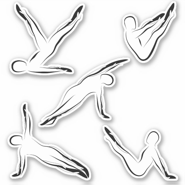 Pilates Stickers Papier à lettres (Devant)