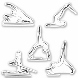 Pilates Stickers Papier à lettres
