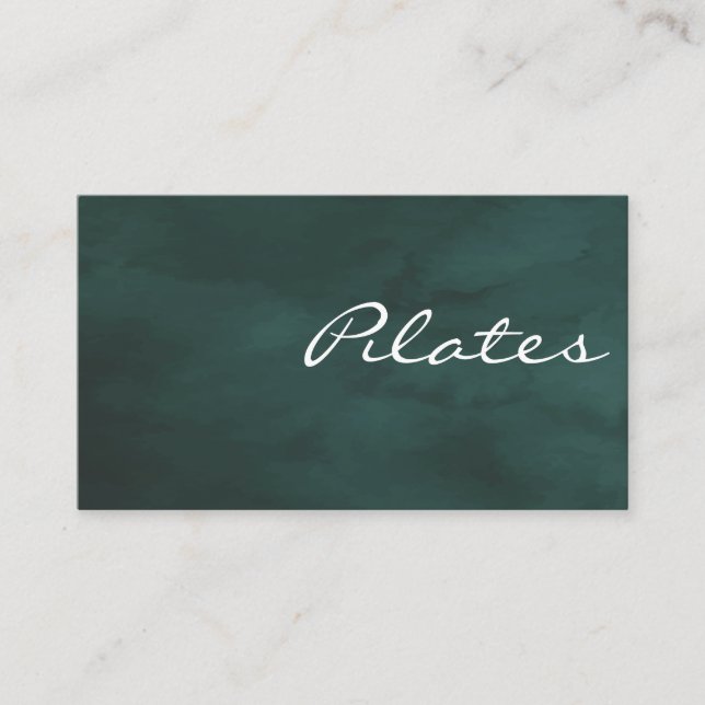 Pilates Yoga Instructeur Carte de visite enseignan (Devant)