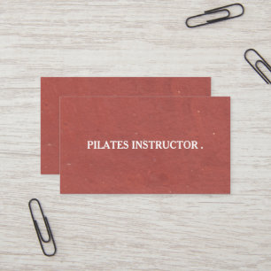 Pilates Yoga Instructeur Carte de visite enseignan