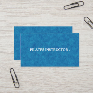 Pilates Yoga Instructeur Carte de visite enseignan