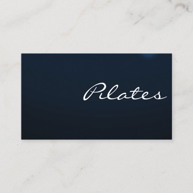 Pilates Yoga Instructeur Carte de visite enseignan (Devant)