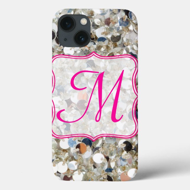 Pile de Parties scintillant Coque ipad Monogramme (Verso)
