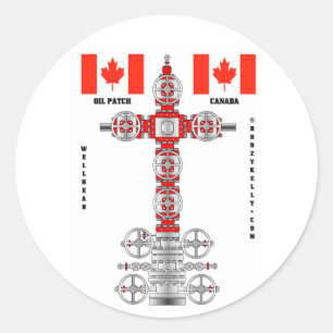 Pile pétrolière du Canada, Sticker pour champs pét