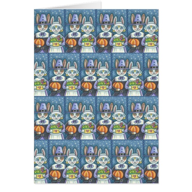 PILGRIM RABBITS MERCI DE VOUS ACCUEILLIR CARTE DE  (Devant)