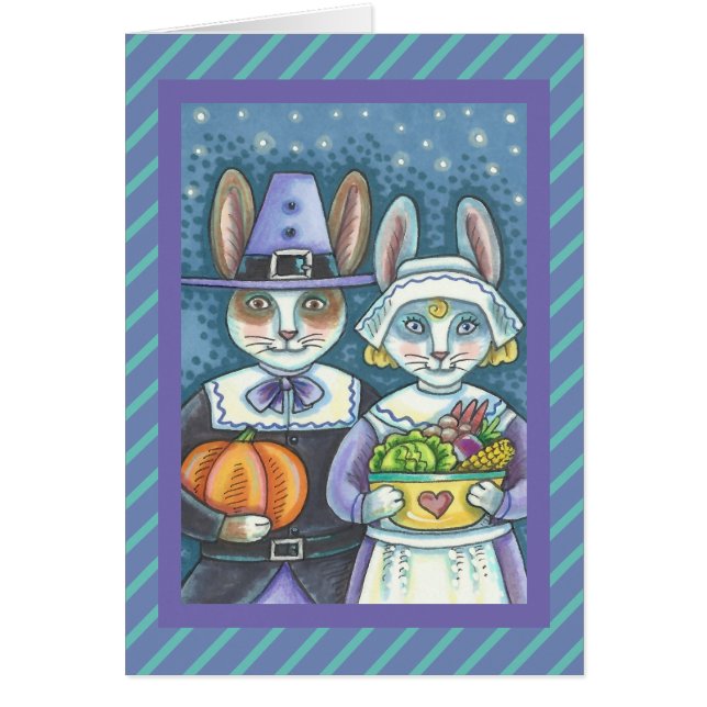 PILGRIM RABBITS MERCI DE VOUS ACCUEILLIR CARTE DE  (Devant)