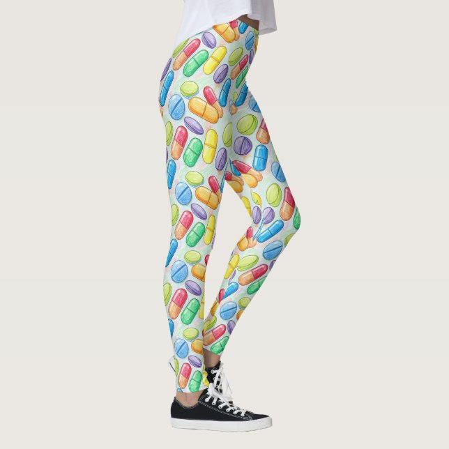 Pill Médicale et Capsule Motif Leggings (Droite)