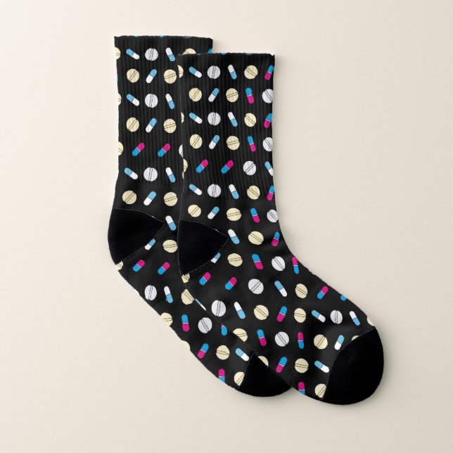 Pill motifs chaussettes (Paire)