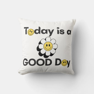 Pillow  with positive words| smile face| coussins