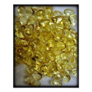 Pills à huile de macro photo