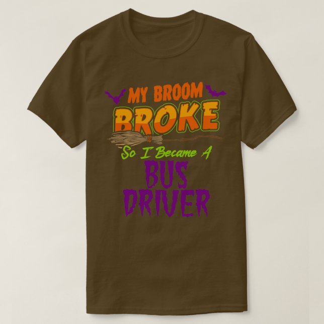 Pilote de bus Haloween funnyshirt Classic TShirt (Design devant)
