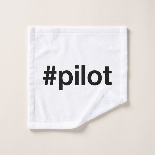 PILOTE Hashtag (Gant de toilette)