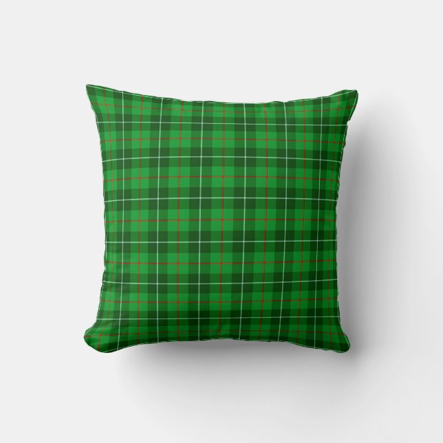 Pilote Jeu Plaid Coussin Tartan Blane (Recto)