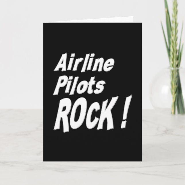 Pilotes aériens Rock ! Carte de vœux (Devant)