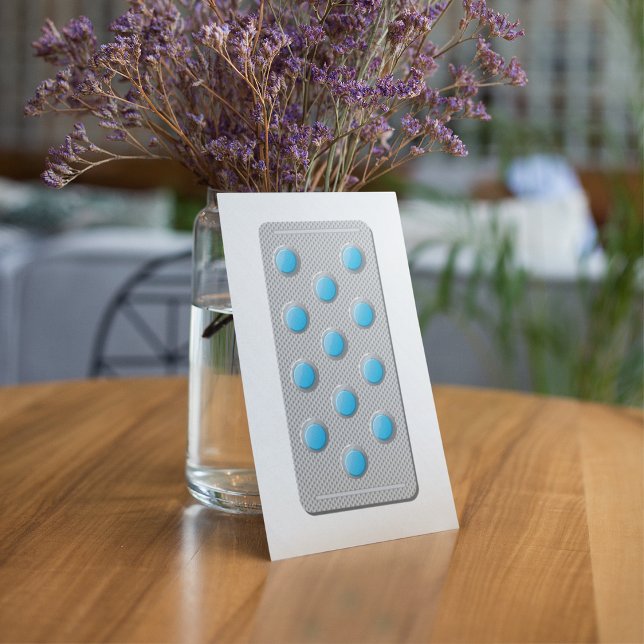 Pilules Bleues Dans Un Paquet Invitations (Créateur téléchargé)