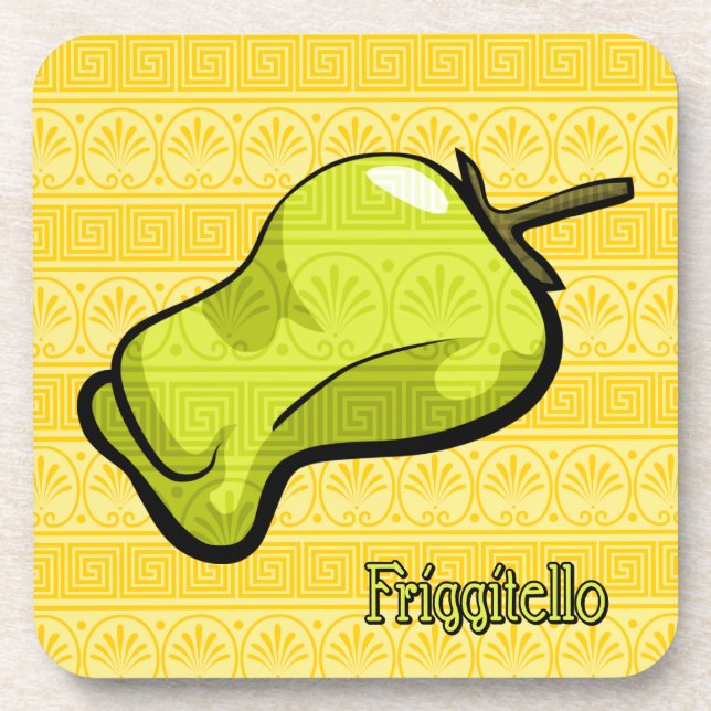 Piment Friggitello Dessous de Verre en Plastique (Devant)