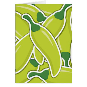 Piments de piment vert funky