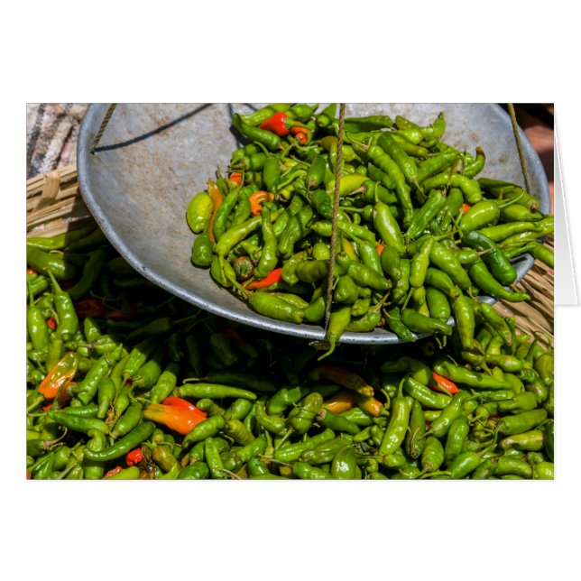 Piments en vente au marché (Devant horizontal)