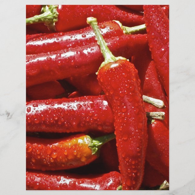 Piments piment chauds rouges (Devant)