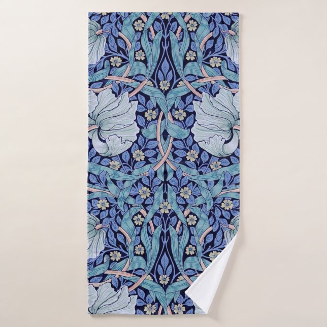 Pimpernel Blue, William Morris (Serviette de bain)