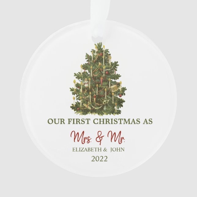 Pin Arbre vintage Notre premier Noël (devant)