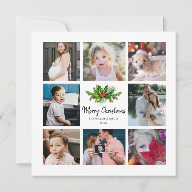 Pin & Berry Année en examen 8 Photo Carte de vacan (Devant)