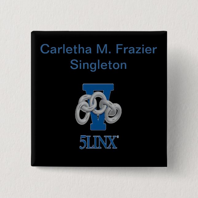 Pin de badge nominatif de Carletha M. Frazier (Devant)
