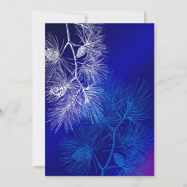 Pin d'hiver bleu et blanc (Devant)